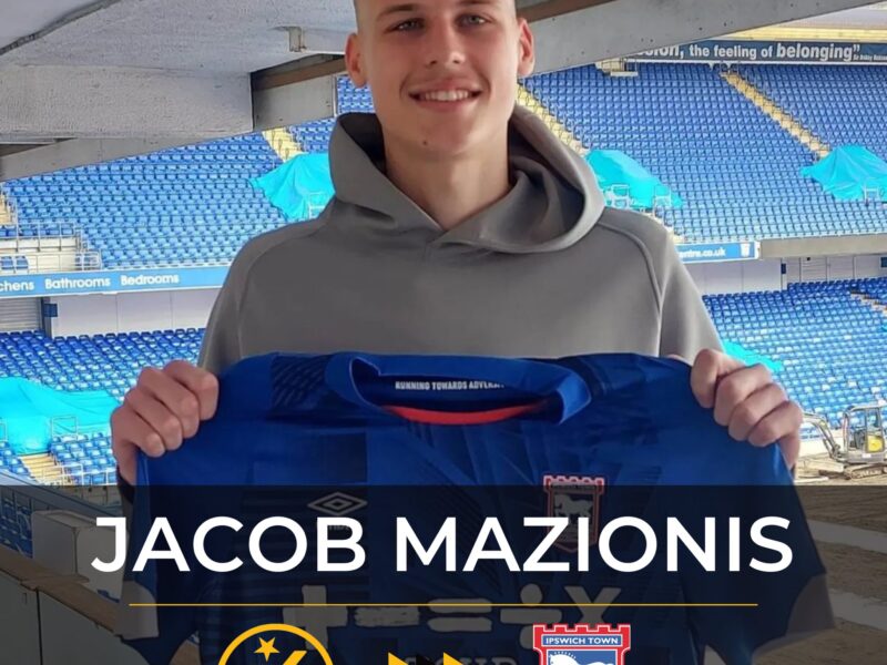 Jacob Mazionis signs for Ipswich Town FC